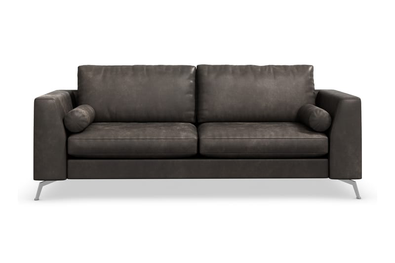 Ocean Lyx 3-seter Sofa - Svart/Lær - Møbler - Sofaer - Skinnsofaer
