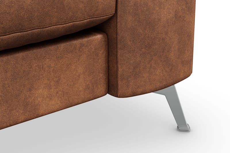 Ocean Lyx 3-seters Sofa i Kunstlær - Brun - Møbler - Sofaer - Sofa 3 seter