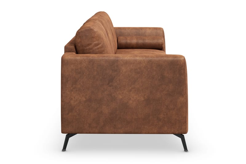 Ocean Lyx 3-seters Sofa i Kunstlær - Brun - Møbler - Sofaer - Sofa 3 seter
