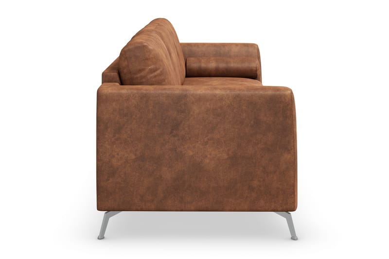 Ocean Lyx 3-seters Sofa i Kunstlær - Brun - Møbler - Sofaer - Sofa 3 seter