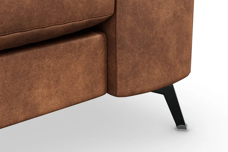 Ocean Lyx 3-seters Sofa i Kunstlær - Brun - Møbler - Sofaer - Sofa 3 seter