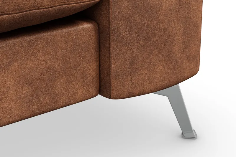 Ocean Lyx 3-seters Sofa i Kunstlær - Brun - Møbler - Sofaer - 2 seter sofa