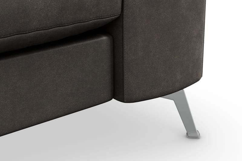Ocean Lyx 3-seters Sofa i Kunstlær - Mørk grå - Møbler - Sofaer - Sofa 3 seter