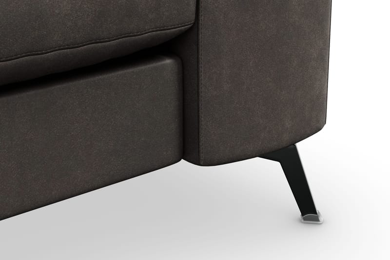 Ocean Lyx 3-seters Sofa i Kunstlær - Mørk grå - Møbler - Sofaer - Sofa 3 seter