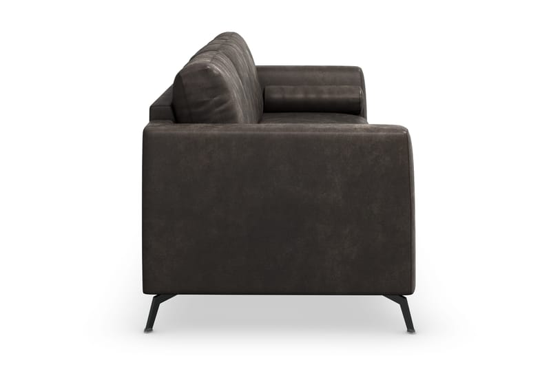 Ocean Lyx 3-seters Sofa i Kunstlær - Mørk grå - Møbler - Sofaer - Sofa 3 seter
