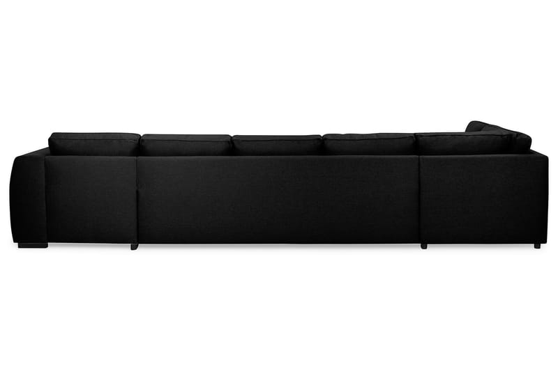 Optus U-sofa Large med Divan Høyre - Svart - U-sofa