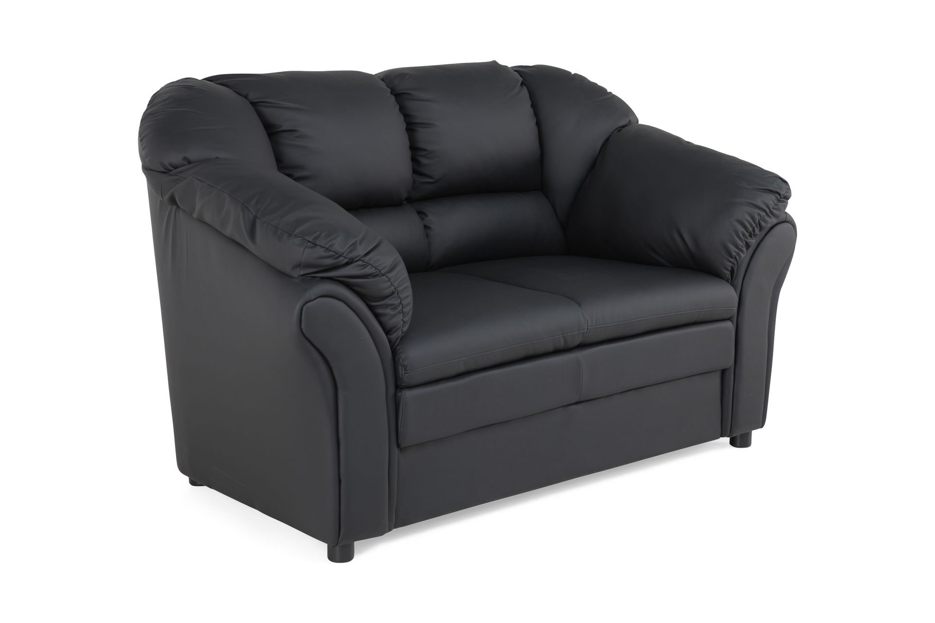 Salvador 2-seter Sofa Kunstlær - Svart/Kunstlær - Møbler - Sofaer - Skinnsofaer