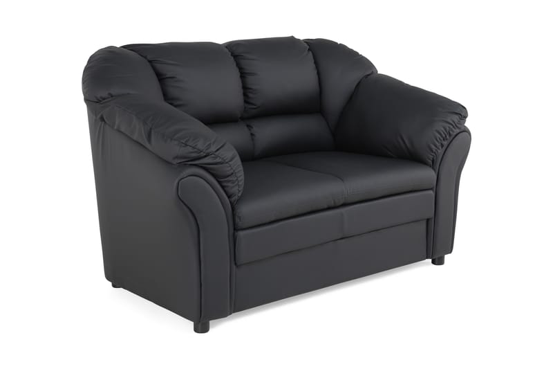 Salvador 2-seter Sofa Kunstlær - Svart/Kunstlær - Møbler - Sofaer - Skinnsofaer