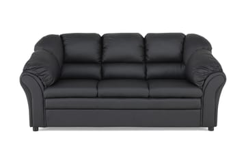 Salvador 3-seter Sofa Kunstlær - Svart/Kunstlær - Møbler - Sofaer - Skinnsofaer