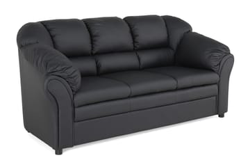 Salvador 3-seter Sofa Kunstlær - Svart/Kunstlær - Møbler - Sofaer - Skinnsofaer