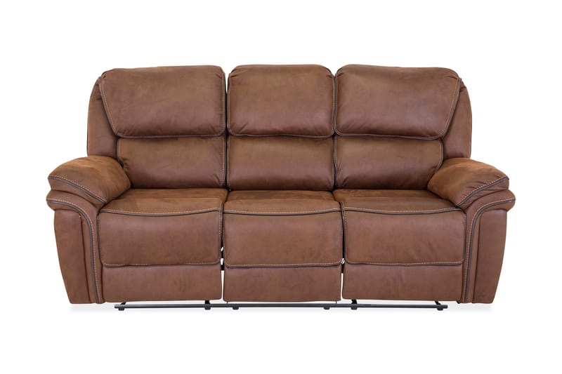 Saranda 3-seters Sofa - Brun - Møbler - Sofaer - Sofa 3 seter