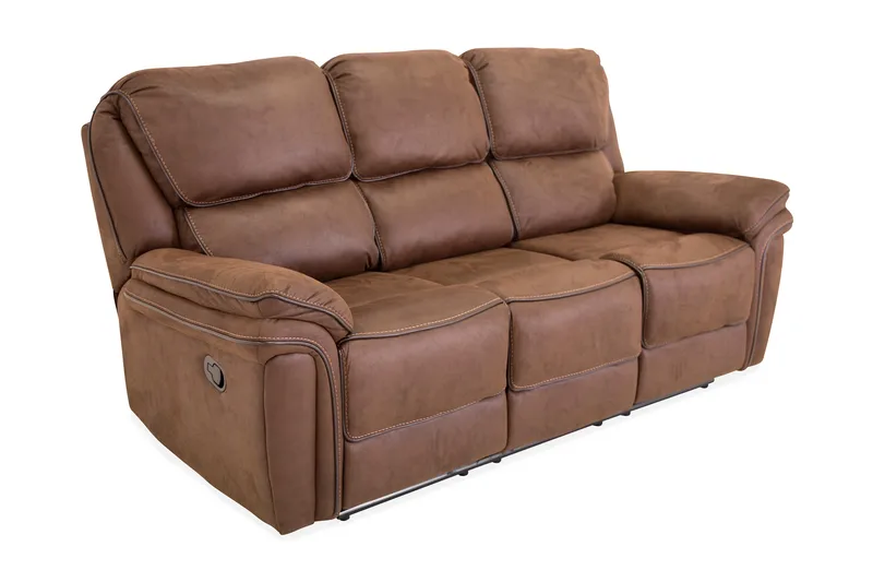 Saranda 3-seters Sofa - Brun - Møbler - Sofaer - Sofa 3 seter