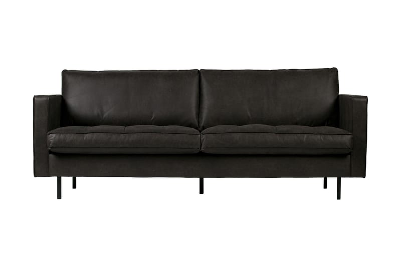 Teton 2,5-seters Sofa - Svart - Møbler - Sofaer - Skinnsofaer