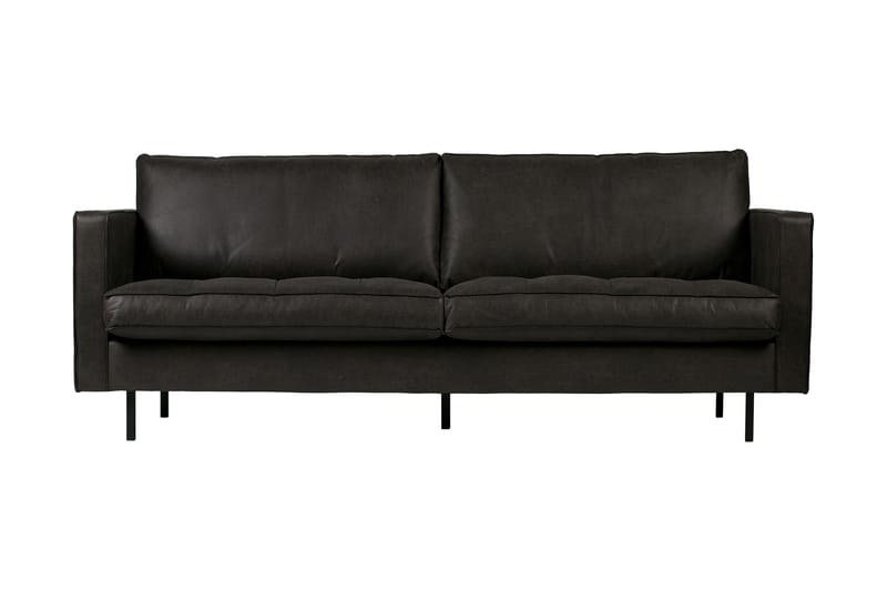 Teton 2,5-seters Sofa - Svart - Skinnsofaer - 2 seter sofa