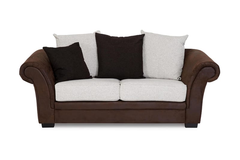 Toronto 2-seters Sofa - Brun/Beige - Møbler - Sofaer - Skinnsofaer