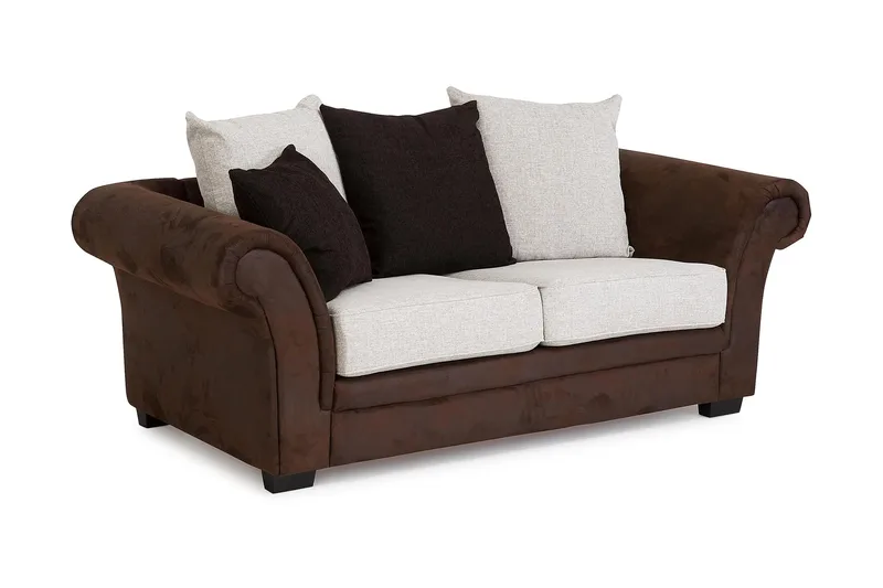 Toronto 2-seters Sofa - Brun/Beige - Møbler - Sofaer - Skinnsofaer