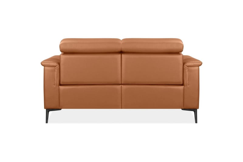 Sofa 2-seter Lund Kognac, Lær/PU, Manuell hvilestol - Kognac, Lær/PU, Manuell hvilestol - Møbler - Sofaer - Skinnsofaer