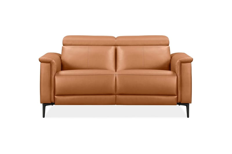 Sofa 2-seter Lund Kognac, PU, Elektrisk recliner - Kognac, PU, Elektrisk recliner - Møbler - Sofaer - Reclinersofaer - 2 seters kinosofa & reclinersofa