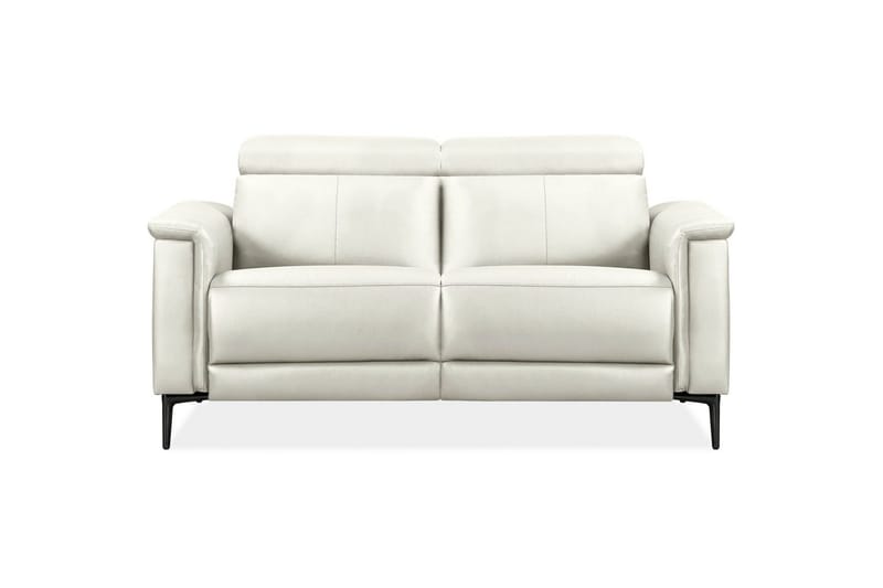 Sofa 2-seter Lund Krem, PU, Manuell hvilestol - Krem, PU, Manuell hvilestol - Møbler - Sofaer - Reclinersofaer - 2 seters kinosofa & reclinersofa