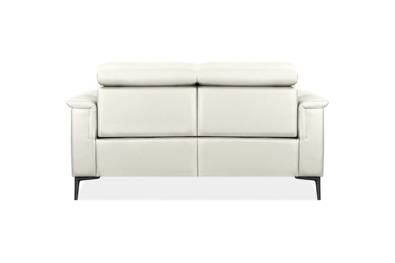 Sofa 2-seter Lund Krem, PU, Manuell hvilestol - Krem, PU, Manuell hvilestol - Møbler - Sofaer - Skinnsofaer