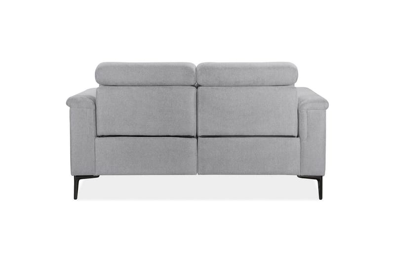 Sofa 2-seter Lund Lys grå, Belfast-stoff, Elektrisk recliner - Lys grå, Belfast-stoff, Elektrisk recliner - Møbler - Sofaer - Reclinersofaer - 2 seters kinosofa & reclinersofa