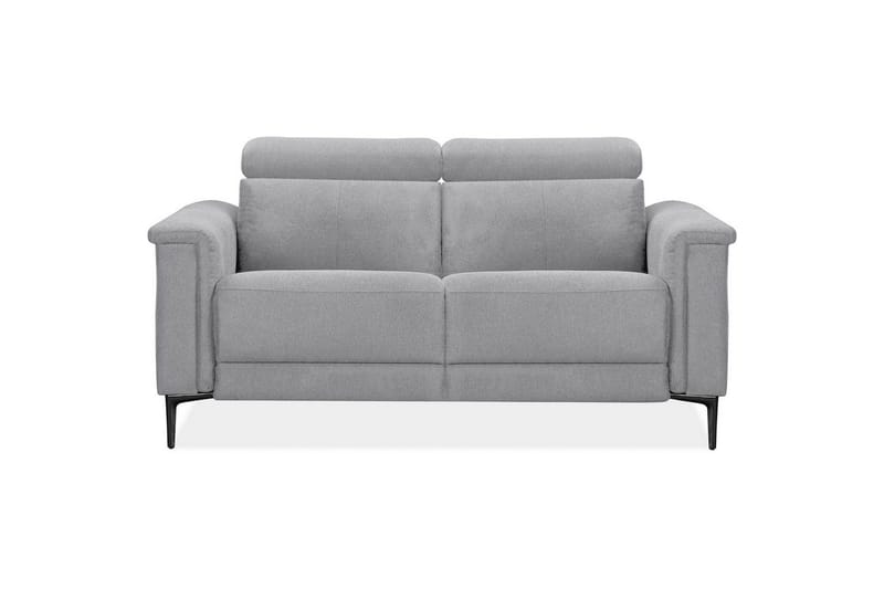 Sofa 2-seter Lund Lys grå, Belfast-stoff, Elektrisk recliner - Lys grå, Belfast-stoff, Elektrisk recliner - Møbler - Sofaer - Reclinersofaer - 2 seters kinosofa & reclinersofa