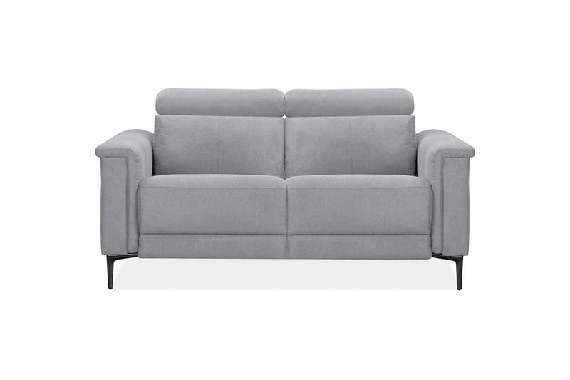 Sofa 2-seter Lund Lys grå, Belfast-stoff, Elektrisk recliner - Lys grå, Belfast-stoff, Elektrisk recliner - Møbler - Sofaer - Reclinersofaer