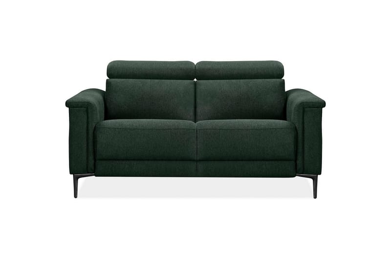 Sofa 2-seter Lund Mørk grønn, Belfast-stoff, Elektrisk recliner - Mørk grønn, Belfast-stoff, Elektrisk recliner - Møbler - Sofaer - Reclinersofaer