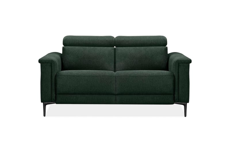 Sofa 2-seter Lund Mørk grønn, Belfast-stoff, Elektrisk recliner - Mørk grønn, Belfast-stoff, Elektrisk recliner - Møbler - Sofaer - Reclinersofaer - 2 seters kinosofa & reclinersofa