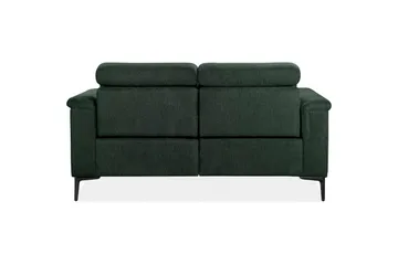 Sofa 2-seter Lund Mørk grønn, Belfast-stoff, Manuell hvilestol - Mørk grønn, Belfast-stoff, Manuell hvilestol - Møbler - Sofaer - Reclinersofaer - 2 seters kinosofa & reclinersofa