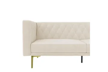 Sofa 2-seter Marseille Elfenben - Elfenben - Møbler - Sofaer - Fløyel sofaer