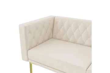 Sofa 2-seter Marseille Elfenben - Elfenben - Møbler - Sofaer - Fløyel sofaer