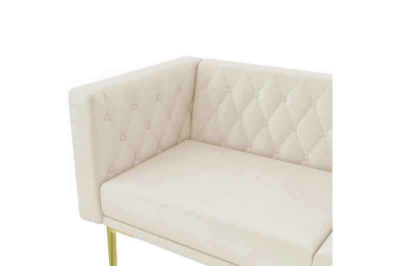 Sofa 2-seter Marseille Elfenben - Elfenben - Møbler - Sofaer - Fløyel sofaer