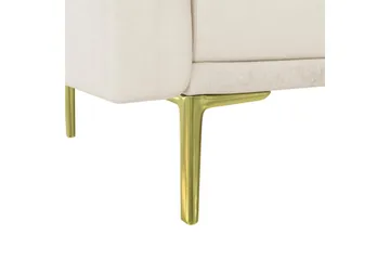 Sofa 2-seter Marseille Elfenben - Elfenben - Møbler - Sofaer - Fløyel sofaer