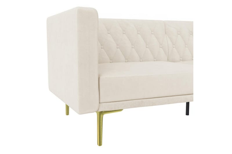 Sofa 2-seter Marseille Elfenben - Elfenben - Møbler - Sofaer - Fløyel sofaer