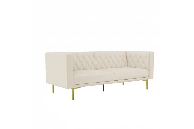 Sofa 2-seter Marseille Elfenben - Elfenben - Møbler - Sofaer - Fløyel sofaer