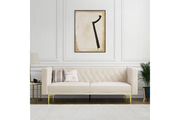 Sofa 2-seter Marseille Elfenben - Elfenben - Møbler - Sofaer - Fløyel sofaer
