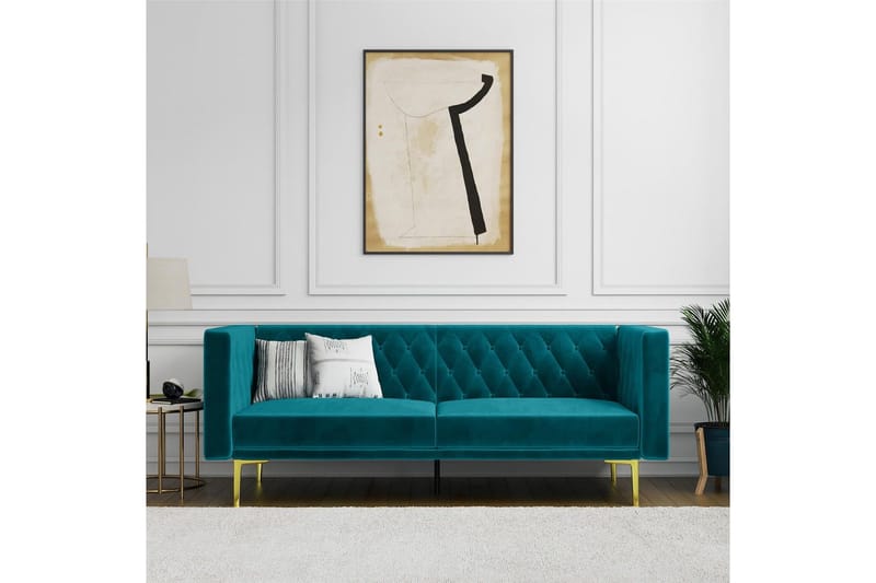 Sofa 2-seter Marseille Smaragdgrønn - Smaragdgrønn - Møbler - Sofaer - Fløyel sofaer