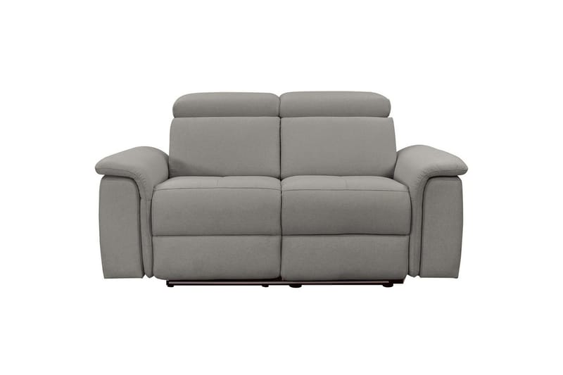 Sofa 2-seter Pareli Grå, Sunday Stoff, Manuell hvilestol - Grå, Sunday Stoff, Manuell hvilestol - Møbler - Sofaer - Reclinersofaer - 2 seters kinosofa & reclinersofa