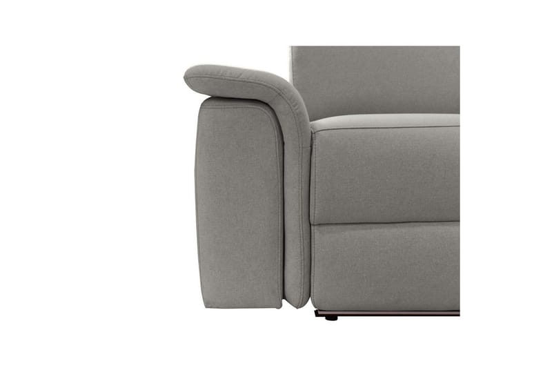 Sofa 2-seter Pareli Grå, Sunday Stoff, Manuell hvilestol - Grå, Sunday Stoff, Manuell hvilestol - Møbler - Sofaer - Reclinersofaer - 2 seters kinosofa & reclinersofa