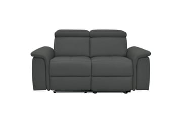 Sofa 2-seter Pareli Grå, Lær/PU, Manuell hvilestol - Grå, Lær/PU, Manuell hvilestol - Møbler - Sofaer - Skinnsofaer