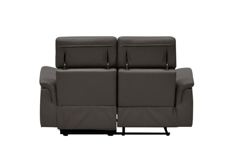 Sofa 2-seter Pareli Brun, Lær/PU, Manuell hvilestol - Brun, Lær/PU, Manuell hvilestol - Møbler - Sofaer - Skinnsofaer