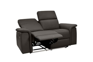 Sofa 2-seter Pareli Brun, Lær/PU, Manuell hvilestol - Brun, Lær/PU, Manuell hvilestol - Møbler - Sofaer - Skinnsofaer