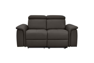 Sofa 2-seter Pareli Brun, Lær/PU, Manuell hvilestol - Brun, Lær/PU, Manuell hvilestol - Møbler - Sofaer - Skinnsofaer