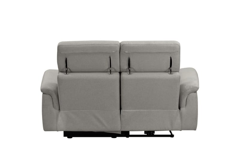 Sofa 2-seter Pareli Grå, Sunday Stoff, Manuell hvilestol - Grå, Sunday Stoff, Manuell hvilestol - Møbler - Sofaer - Reclinersofaer - 2 seters kinosofa & reclinersofa