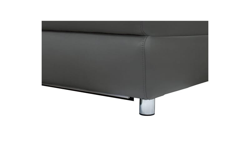Sofa 2-seter Pareli Grå, Lær/PU, Elektrisk recliner - Grå, Lær/PU, Elektrisk recliner - Møbler - Sofaer - Reclinersofaer - 2 seters kinosofa & reclinersofa