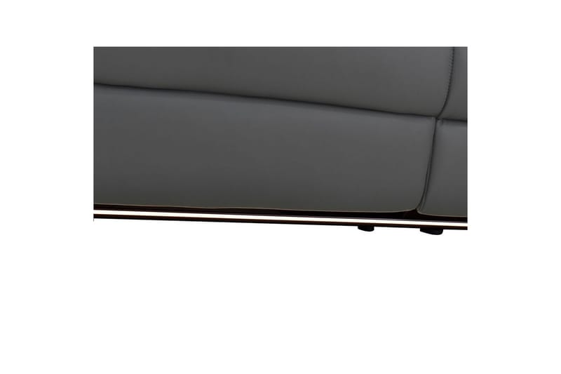 Sofa 2-seter Pareli Grå, Lær/PU, Elektrisk recliner - Grå, Lær/PU, Elektrisk recliner - Møbler - Sofaer - Reclinersofaer - 2 seters kinosofa & reclinersofa