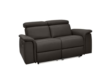 Sofa 2-seter Pareli Brun, Lær/PU, Manuell hvilestol