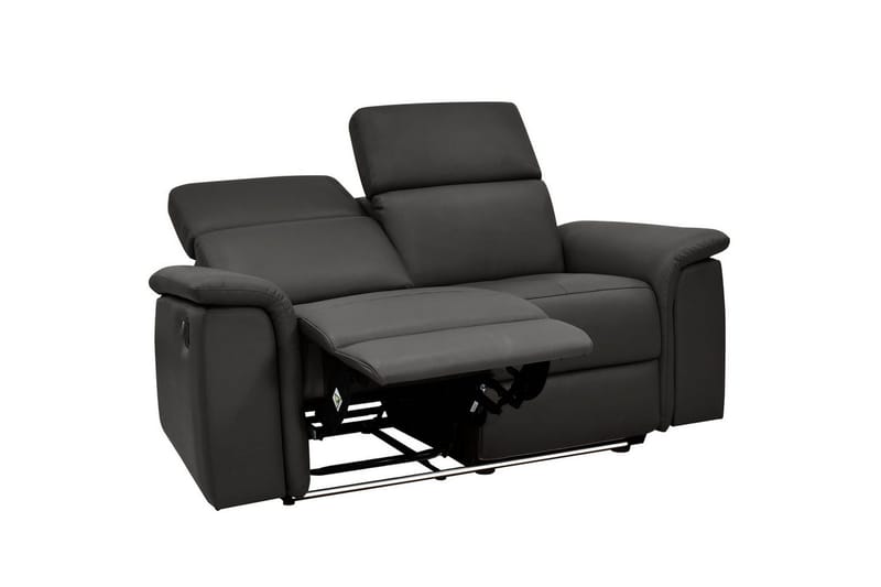 Sofa 2-seter Pareli Brun, PU, Manuell hvilestol - Brun, PU, Manuell hvilestol - Møbler - Sofaer - Skinnsofaer