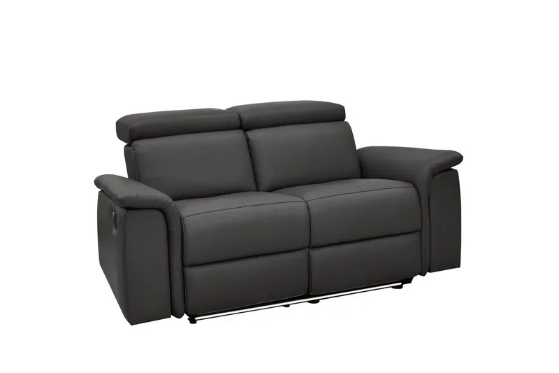 Sofa 2-seter Pareli Brun, PU, Manuell hvilestol - Brun, PU, Manuell hvilestol - Møbler - Sofaer - Skinnsofaer